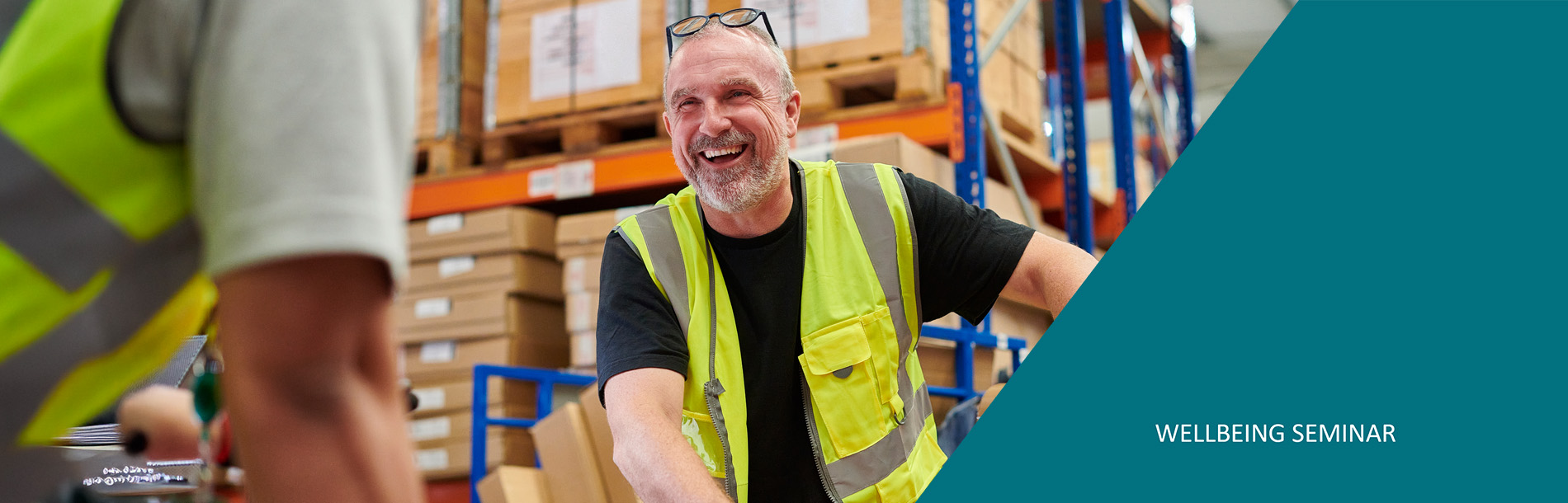 Man in warehouse