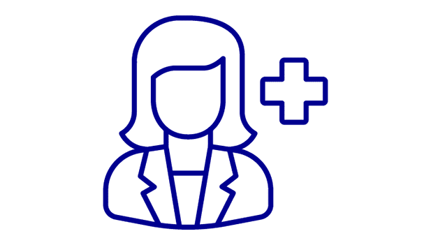 icon of female doctor