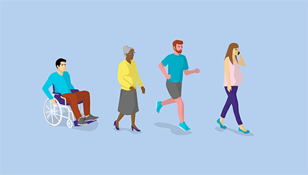 illustration of different people