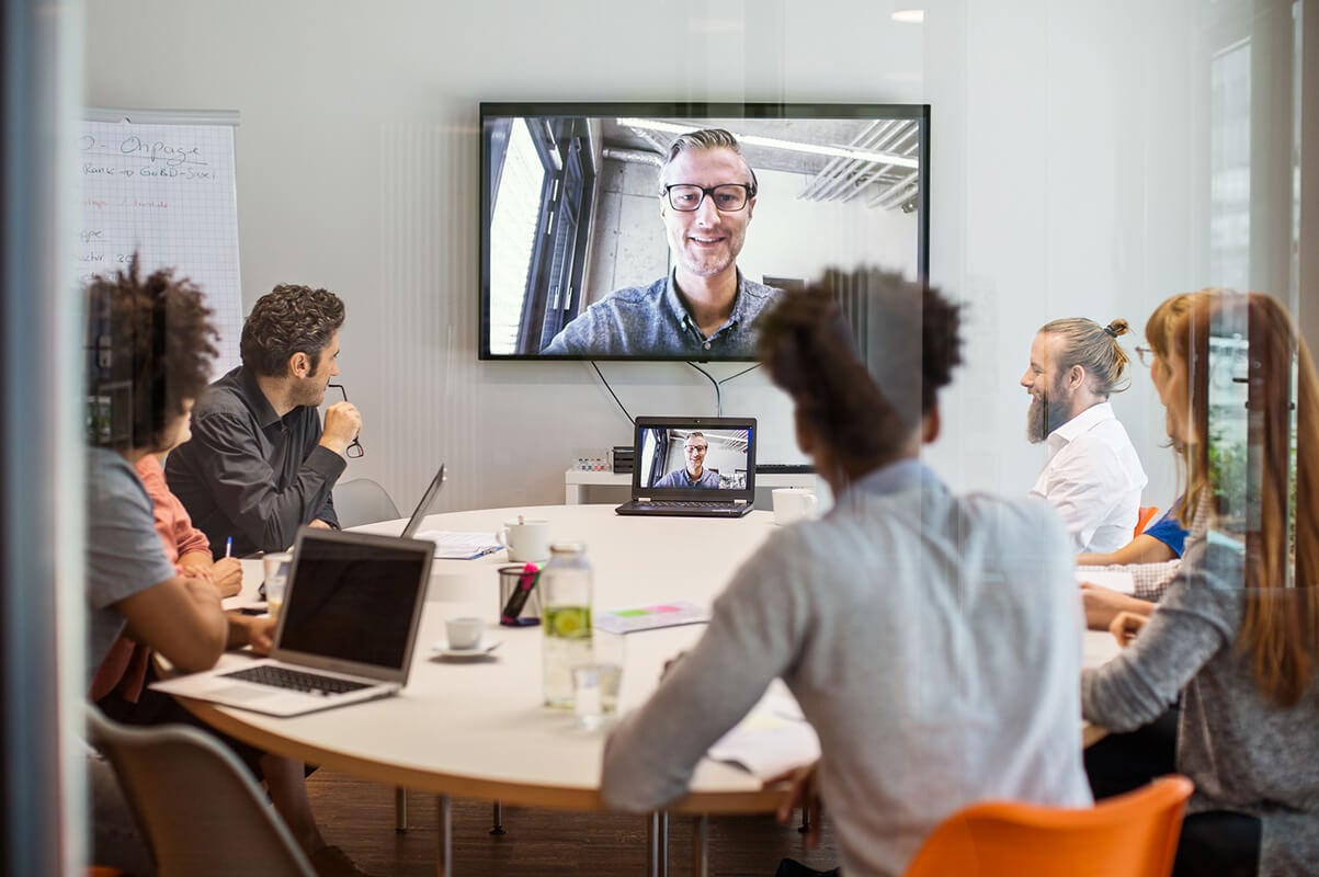 A team meeting