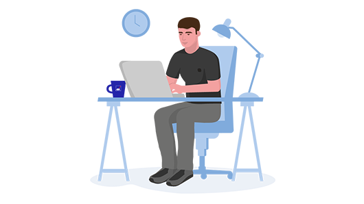 Man on laptop