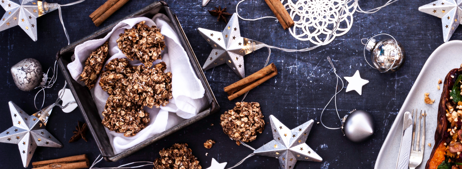 Christmas oat cookies