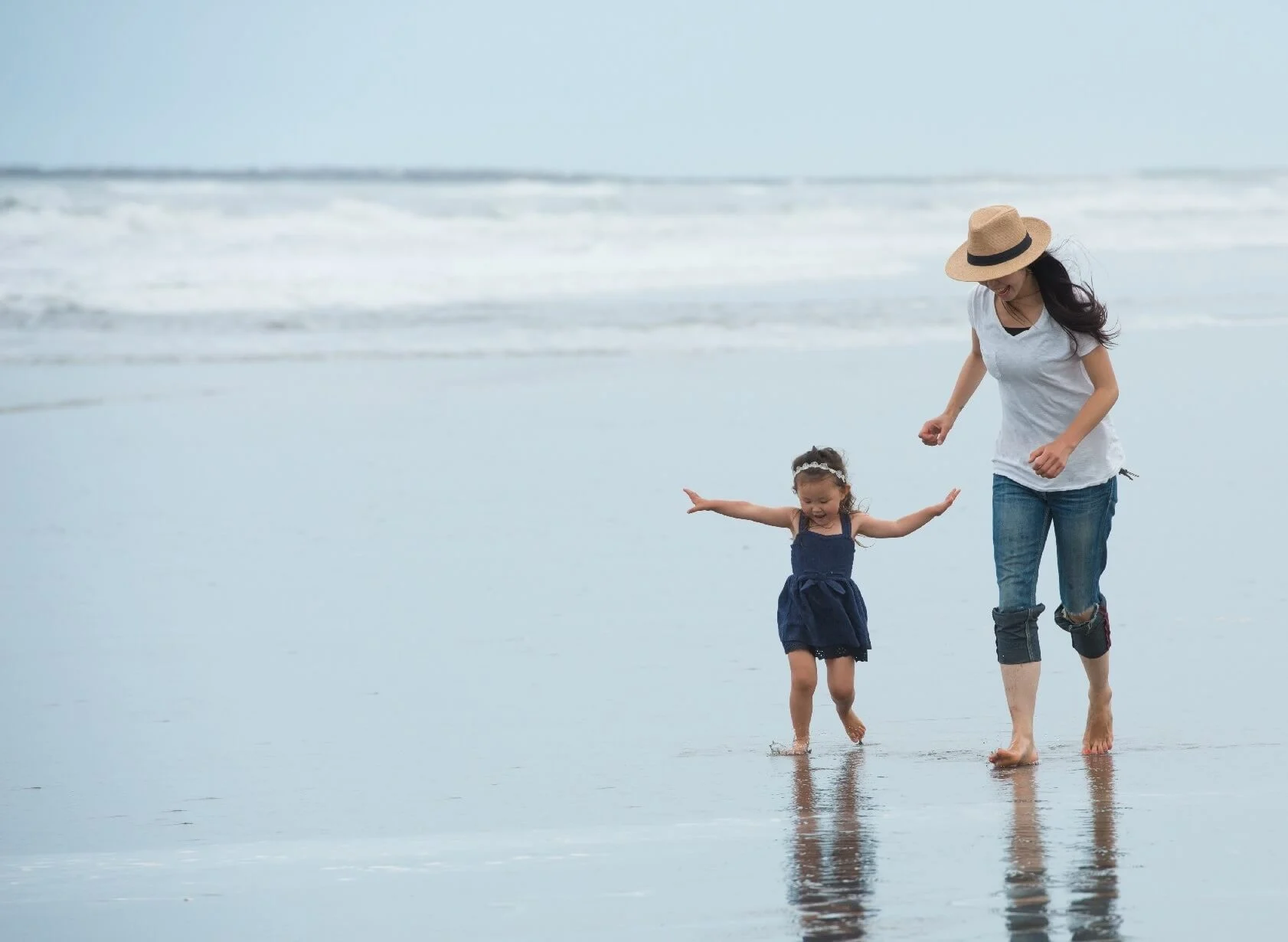 Family walking