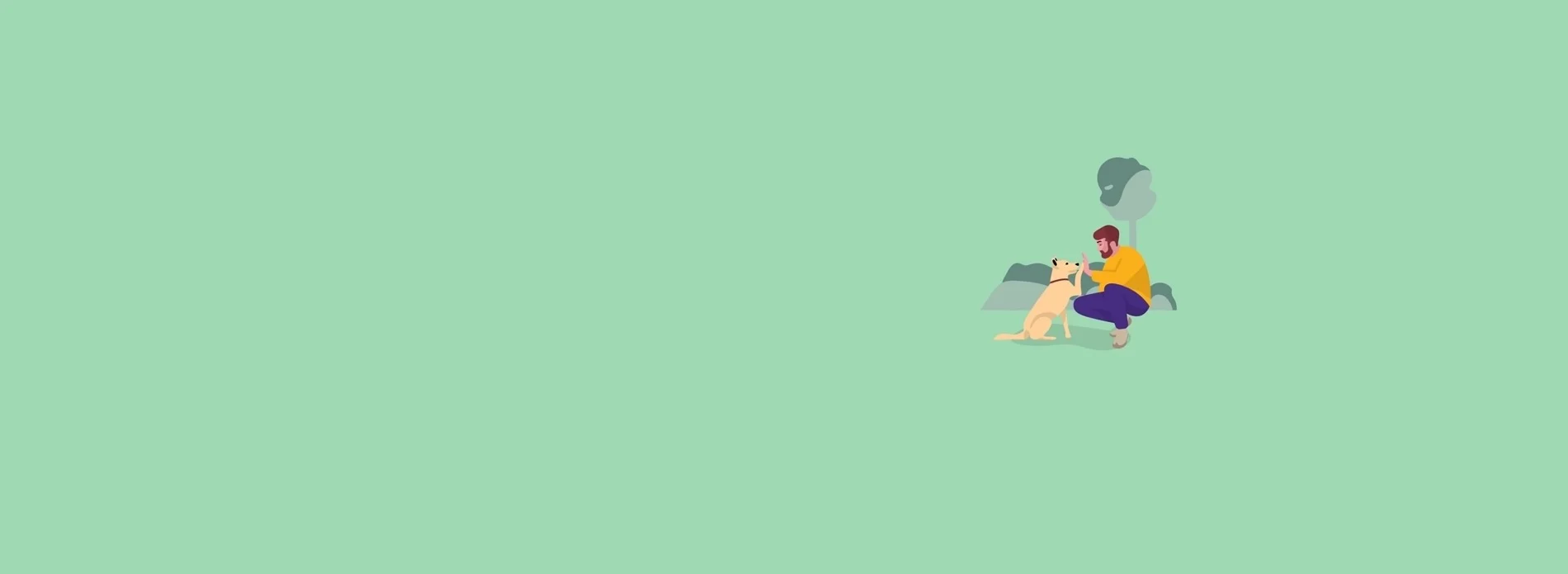Man with dog