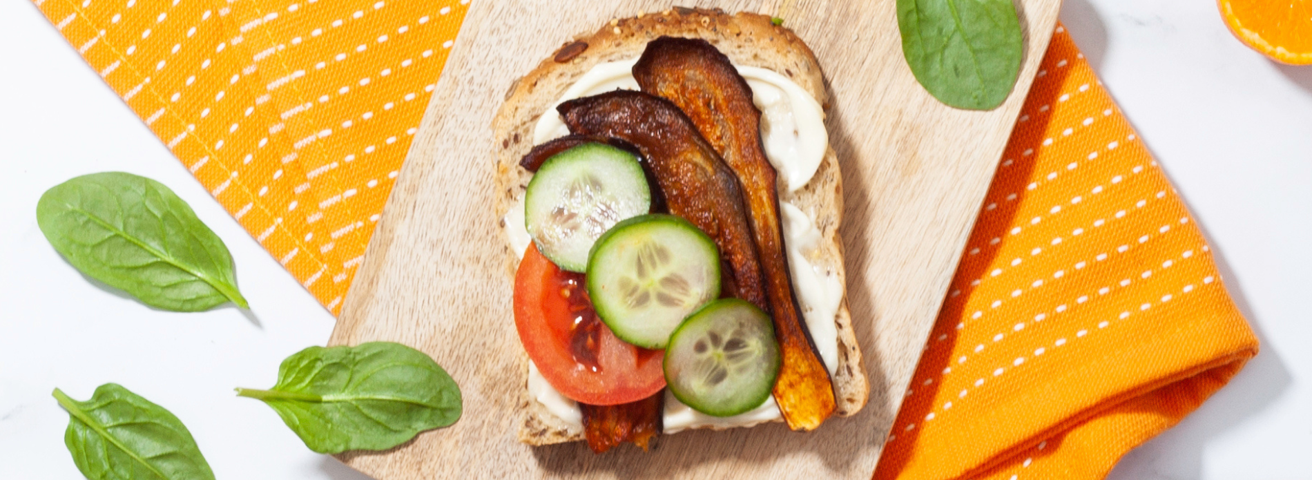 Vegan bacon sandwich