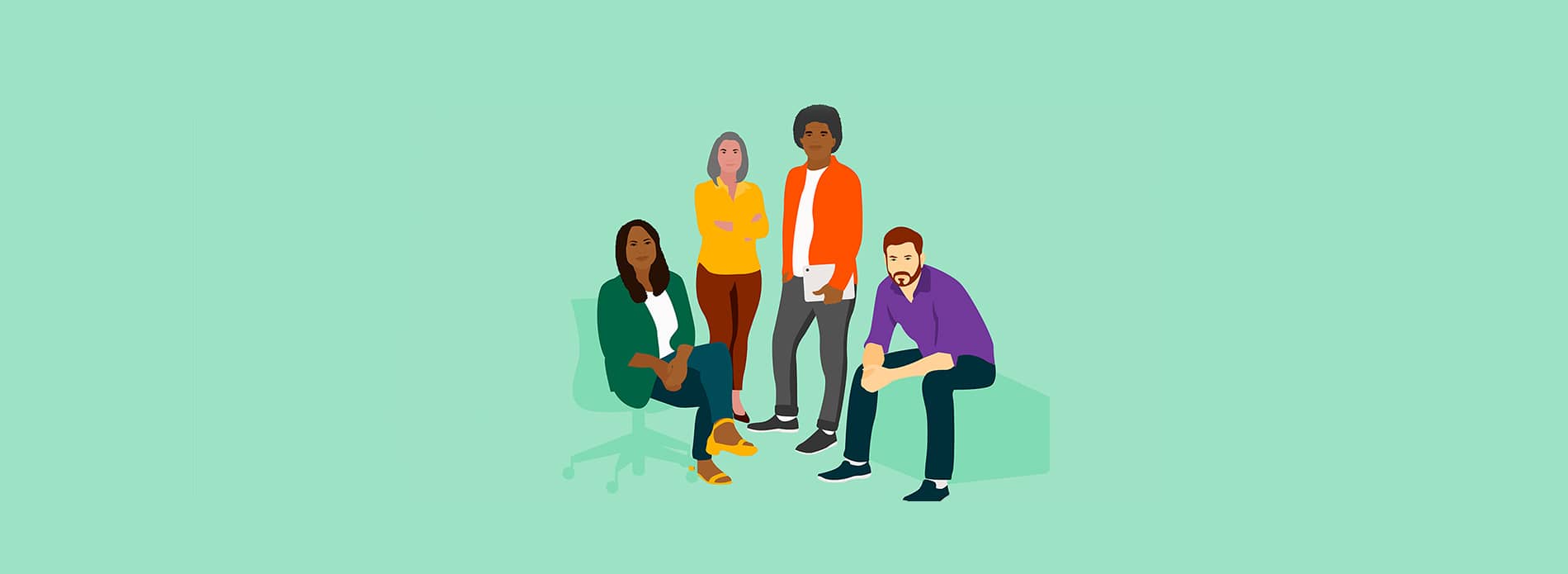 team illustration
