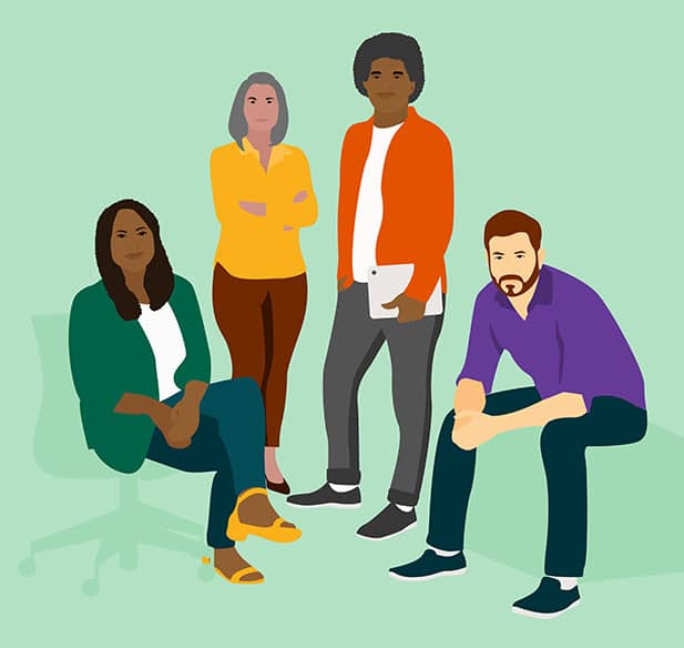 illustration of a group of people